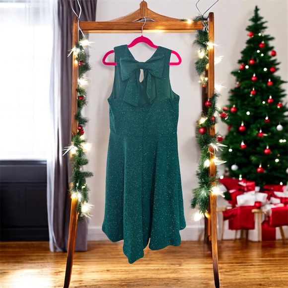 Bonnie Jean Other - Bonnie Jean Glittery Green Dress